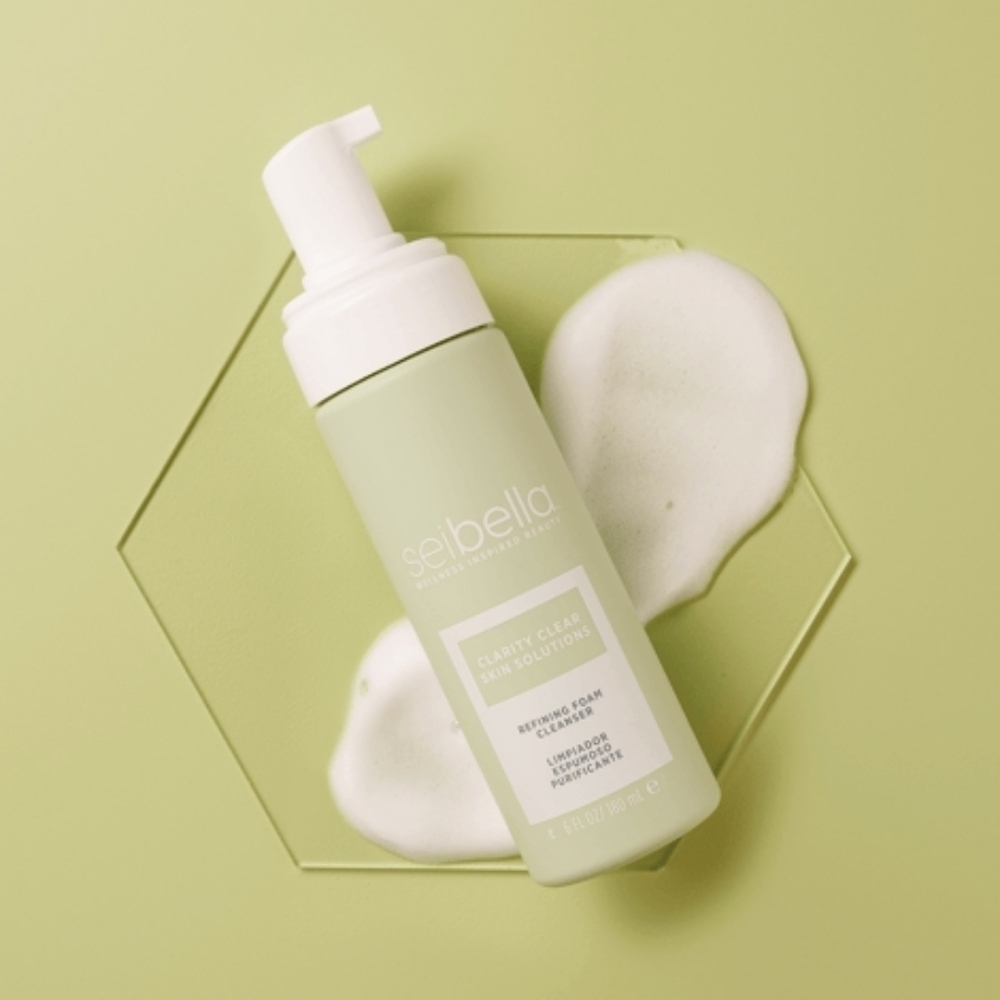 Sei Bella Clarity Clear Skin Solutions Refining Foam Cleanser New With Pump